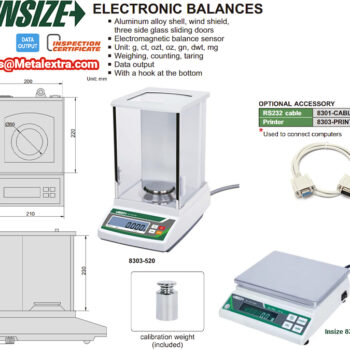 Alternative view of INSIZE Balance Scale 8303 (Cable Output) Range; 220g - 2020g