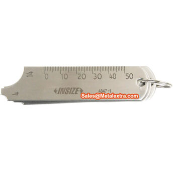 INSIZE Fillet Welding Gauge 4847-1 (Stainless Steel Ruler, Res; 1mm) Accuracy; ±0.5mm, Range; 4, 6, 8,10, 12, 14mm - Image 4