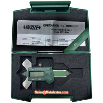 INSIZE Digital Welding Gauge 4831-20A (Fillet weld throat; 0-20mm, Resolution 0.01mm) Angle Range; 60° 70° 80° 90° - Image 7