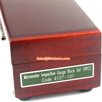INSIZE Gage Block Set for Micrometer Inspection 4107 (ISO3650 grade 0) Range: 0-25mm, 25-50mm, 50-75mm, 75-100mm - Image 5