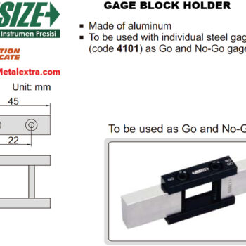 Alternative view of INSIZE Gauge Block Holder 6883 Range: 1.5mm - 25mm