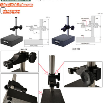Alternative view of INSIZE Granite Stand 6841 for Test Indicator (Stem; Ø8mm) Vertical; 170mm, flatness; 2.5µm