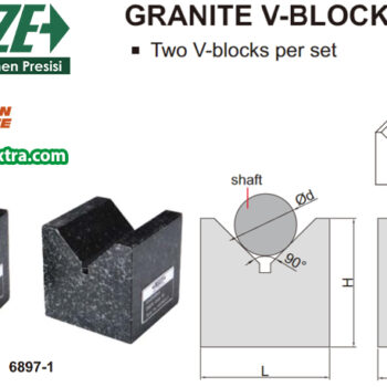INSIZE Granite V-Blocks Set 6897, Range; ⌀6mm～⌀84mm - Image 3
