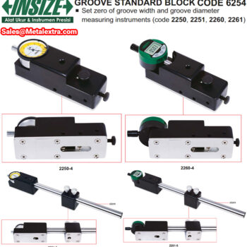 Alternative view of INSIZE Groove Standard Block 6254 (ISO 3650, For Linear Comparison of Groove gauge)