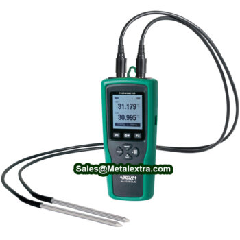 INSIZE High Precision Platinum Resistance Thermometers 0329-DL41/DL42 Series (Accuracy; ±0.5°C, Resolution: 0.01℃, Type-C Data) Thermal Range; -40°C~200°C