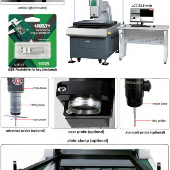 INSIZE Vision Measuring System ISD-F432 (CNC Motorised, Range; 400x300x200mm) Zoom; 28x-155x - Image 4
