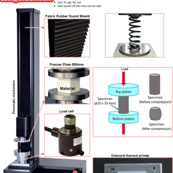 INSIZE Universal Tester ISF-U Series (Accuracy; 1%, Pressure plate; Ø80mm) Test range; 500N - 2000N - Image 3