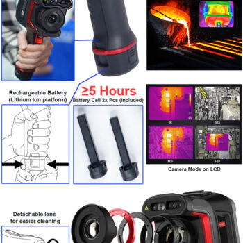 INSIZE Thermal Imaging Camera 0231-IC650 (Infrared 256x192, WIFI/Bluetooth/USB) IP54, Temperature range: -40° - 650°C - Image 9