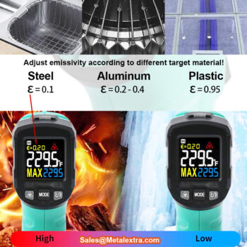 INSIZE Infrared Thermometer 9120-550 (Class 2 laser output <1mW, Resolution 0.1°C / 0.1°F) Range; -30°C~550°C/-22°F~1022°F - Image 3