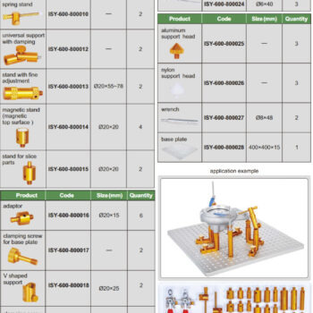INSIZE Jig Set for Coordinate Measuring Machine ISY-600 (Alloy Base Plate) 400mm x 400mm x 15mm, M8 Thread - Image 5