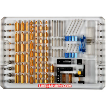 Alternative view of INSIZE Jig Set for Vision Measuring Machine ISY-700 (Acrylic Base Plate) 300mm x 200mm x 12mm, M4 Thread