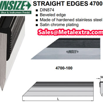 Alternative view of INSIZE Knife Straight Edge 4700 (DIN 874, Straightness; 2.2μm - 4μm) Range; 50mm - 500mm