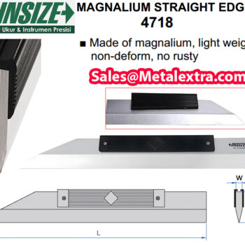 INSIZE Magnalium Straight Edge 4718 (Straightness; 4μm - 64μm) Range; 500mm - 4000mm - Image 4