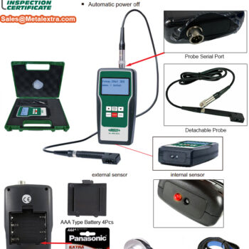 INSIZE Laser Tension Meter 5900-HZ18 (Two Sensor for Belt & Rolled Sheets, Distance; 3mm~20mm) Accuracy: <5%, Range; 10Hz ~ 800Hz - Image 6