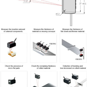 INSIZE Laser Displacement Sensor LDS-S Series (NPN+RS485 Cable Output, Laser Class 2) Detection range; 25mm ~ 600mm - Image 4