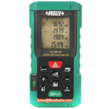 Alternative view of INSIZE Laser Distance Meter 9561 1st edition DISCONTINUED (Laser class II <1mW, Resolution; 1mm, 10mm, 0.1”, 0.01ft) Range; 0.05meter - 80meter