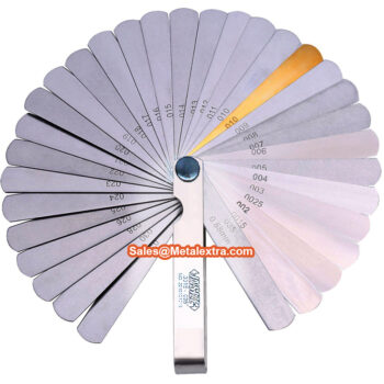 INSIZE INCH Feeler Gauge 4608-31 (Swivel Leaf Type, Alloy steel/Brass) Range: 0.0015 Inch - 0.035 Inch - Image 2