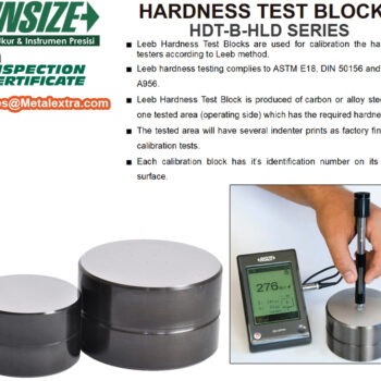 Alternative view of INSIZE Leeb Hardness Test Block HDT-B-HL (Alloy Steel) Range; 490 - 630 HLD