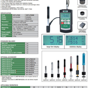 INSIZE Leeb Hardness Tester HDT-LP200B (Bluetooth Type ASTMA956, DIN50156, GB/T17394 DISCONTINUED - Image 4