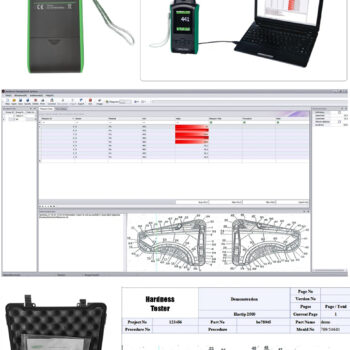 INSIZE Leeb Hardness Tester HDT-WL320 Wireless Probe (Bluetooth, ASTM A956, DIN50156, GB/T17394) Range; 118N/mm² - 3315N/mm² - Image 4