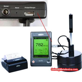 INSIZE Leeb Hardness Tester ISH-SPHA (Bluetooth + USB, ASTM A956, DIN50156, GB/T17394) Range: 225 - 2180N/mm² - Image 4