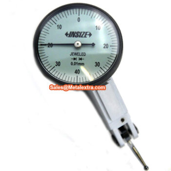 INSIZE Dial Lever Gauge 2399-08 Tilted Face (DIN2270, 0-40-0, Grad 0.01mm) Accuracy 13μm, Range: 0.8mm - Image 5
