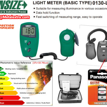 Alternative view of INSIZE Light Meter 0130-L110 with Flexible Wire (Luxmeter, 3 Mode) Range; ≤100,000 LUX