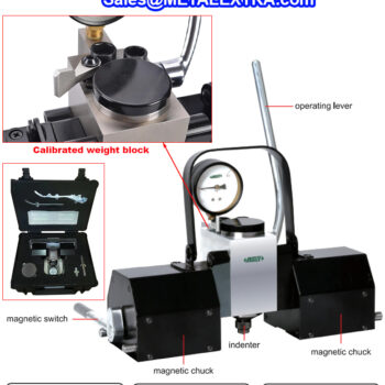 Alternative view of INSIZE Magnetic Brinell Hardness Tester HDT-B750 (ISO 6508, ASTM E18) Surface; ≥290mm x 90mm, Range; 100 - 650HBW