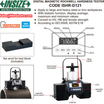 INSIZE Magnetic Digital Rockwell Hardness Tester ISHR-D121 for ISO 6508, ASTM E18 - Image 7