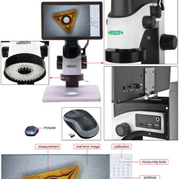 INSIZE Measuring Microscope 5307-ID100A (CMOS 2MPx, Measurement, USB/HDMI) Magnification; 12x - 77x - Image 10