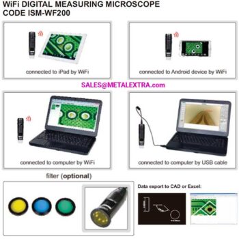INSIZE Measuring Microscope ISM-WF200 (Zoom 200x) 1.3Mpx, Wireless, Rechargable - Image 7