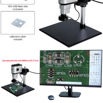 INSIZE Measuring Microscope 5326-S112 Motorized (8Mpx, Res; 3840x2160, 4K 60fps 1/1.8" Inch CMOS, RJ45, HDMI, LCD 27 Inch) Zoom; 23X~232X - Image 3