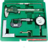 INSIZE Measuring Tool Set 6pcs 5061 (Caliper, Micrometer, Dial test, 90° beveled edge square, Ruler, Scriber set)