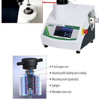 Alternative view of INSIZE Metallographic Hot Mounting Press MLP-MP42 (1-tank 1200W) Sample; Ø25mm~Ø30mm