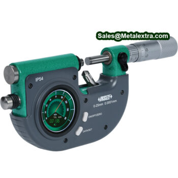 Alternative view of INSIZE Digital Micrometer 3507 (1mm Feed Type, Bluetooth IP 54, Graduation: 0.002mm) Accuracy; ±3µm, Range; ≤Ø25mm - ≤Ø100mm