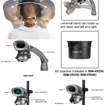 INSIZE Ergonomic Microscope ISM-VR Series (Zoom 4X - 6X) View field: ø27.5mm - Image 9