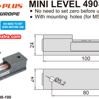 Alternative view of INSIZE Mini Level Spirit 4908-100 Range;100mm