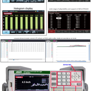 INSIZE Multi-channel Thermocouple Data Logger 0350-MC Series (Resolution: 0.01℃, USB Data) Range; 8-48 Channel - Image 6