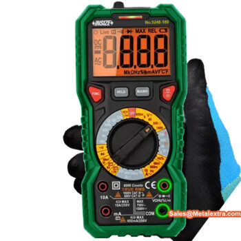 INSIZE Digital Multimeter 9246-180 NCV Detection (Resolution; 0.1µA/0.1mV/1mV/10mV/0.1V) Category CAT III 1000V, CAT III 600V, AC Range; 60µA - 10A - Image 4