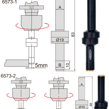 INSIZE Non Magnetic Edge Finder 6573 (Mechanical Contact Point Ø10mm), Shank Ø10mm, Accuracy: 5µm - Image 3