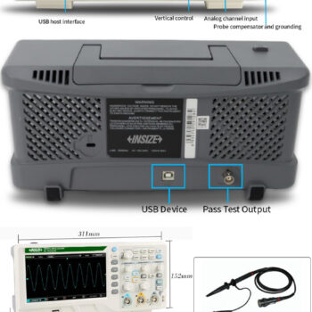 INSIZE Oscilloscope 9530-WA10 (USB Data Output, 2-Channel) Bandwidth Range; 100Mhz - Image 4