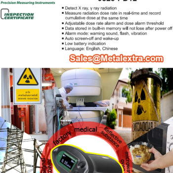 INSIZE Personal Dosimeter 0523-PD12 (Geiger Counter, Sensitivity; >1.5cps/pSv/h) Dose Range: 0.01uSv/t - 1mSv/h - Image 4