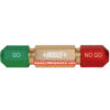 INSIZE Pin Gauge Handle 7342 (Alumunium, Color Coated) Range; Ø0.3mm - Ø25.4mm