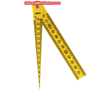 Alternative view of INSIZE Plastic Taper Gauge 4681 (Poly-carbonate 120mm Ruler) Range; ⌀0.5mm - ⌀15mm