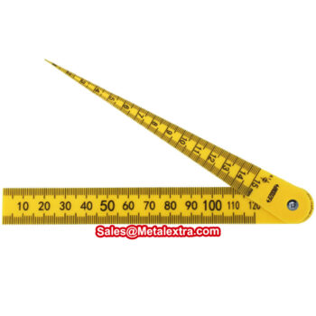 INSIZE Plastic Taper Gauge 4681 (Poly-carbonate 120mm Ruler) Range; ⌀0.5mm - ⌀15mm