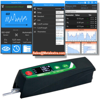 INSIZE Portable Surface Roughness Tester ISR-C200 (Probe stylus radius/angle; 2μm/90°) Res; 0.001μm, Range X-axis; 250µm - Image 3