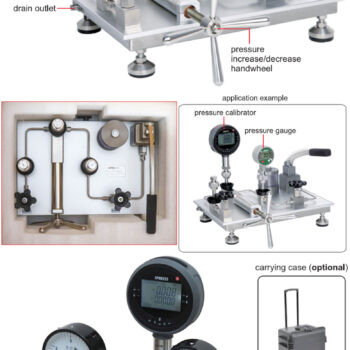 INSIZE Pressure Gauge Calibration Pumps 5230-HP Series (For 2 Pressure Gauge) Range; ≤60 MPa / ≤9000 Psi / ≤600 Bar - Image 6