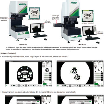 INSIZE Quick Measurement System QMS-A110 (Without Stitching) Zoom 3.5x, Accuracy: ±3μm, CNC Motorised, 98x78x75mm - Image 5