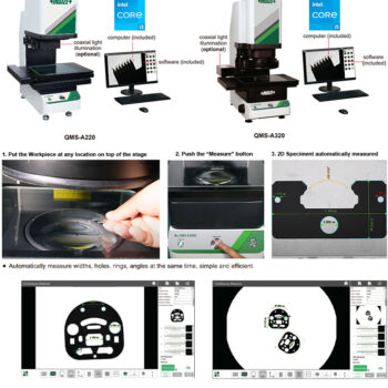 INSIZE Quick Scope Measurement System QMS-A320 Image Stitching (Magnify; 5.75x, CNC Motorised) Range; 300×210x75mm - Image 3
