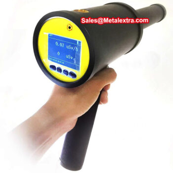 Alternative view of INSIZE Radiometer 0524-HD55 (Rechargeable, Geiger Counter, Sensitivity; ≥350cps/µSv/h (relative to ¹³⁷Cs)) Dose Range: 0.00µSv/t - 999.9 Sv/h
